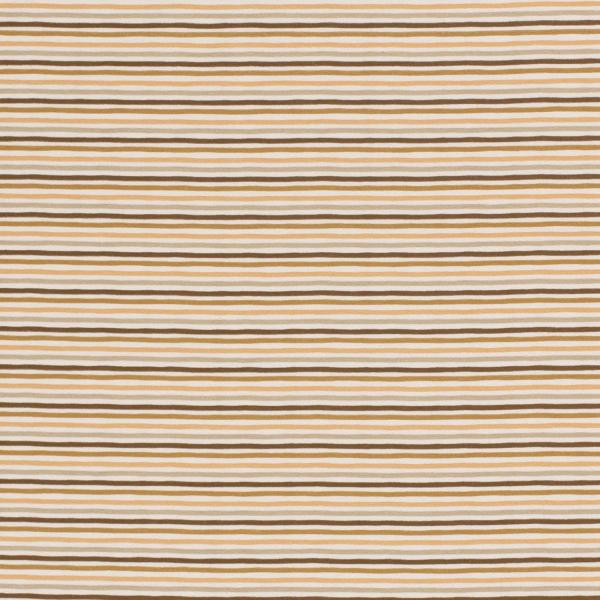Baumwoll Jersey mit kleinen Streifen in vers. Brauntönen